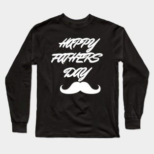 Happy Fathers Day Design Typography WordArt Design Long Sleeve T-Shirt